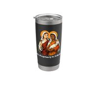 Cita inspiradora de Santa Perpetua y Felicidad Mártires Vaso térmico de acero inoxidable de doble pared