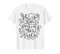 Cita inspiradora de She Is Mine Precious Than Jewels Camiseta