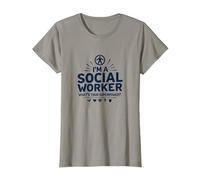 Cita inspiradora de Superpotencia de Trabajador Social Escolar Camiseta, Mujer, Pizarra, S