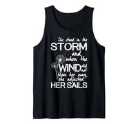 Cita inspiradora de tormenta y velas para mujeres fuertes Camiseta sin Mangas