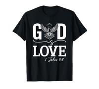 Cita Inspiradora Dios es Amor 1 Juan 4:8 Camiseta