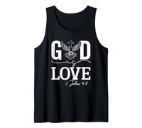 Cita Inspiradora Dios es Amor 1 Juan 4:8 Camiseta sin Mangas