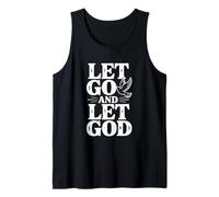 Cita inspiradora Let Go and Let God Dove Faith Camiseta sin Mangas
