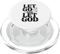 Cita inspiradora Let Go and Let God Dove Faith PopSockets PopGrip para MagSafe