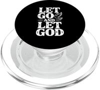 Cita inspiradora Let Go and Let God Dove Faith PopSockets PopGrip para MagSafe
