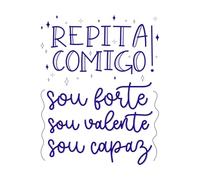 Cita inspiradora portuguesa: Nunca es demasiado tarde, mientras tengas voluntad, no dejes que tus sueños sean solo sueños. Pegatinas artísticas de vinilo 40x50.6cm Azul oscuro