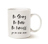 Cita Inspiradora: Sé Fuerte, Sé Valiente, No Tengas Miedo, Nunca Estás Solo. Lo Mejor Para Un Amigo. Tazas Porcelana Taza De Café Cerámica Taza Para Amigo Oficina Cacao 330Ml