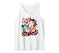 Cita Irreverente Perdón por Lo Que Dijo Mi Cara Camiseta sin Mangas