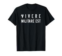 Cita latina: Vivere Militare Est (Vivir es luchar) Camiseta