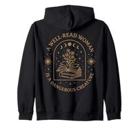 Cita literaria Feminista Una Mujer Bien leída empoderando a un clásico Sudadera con Capucha
