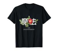 Cita mágica Floral Kanji Minimalista estética Camiseta