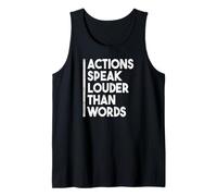 Cita Motivacional Actions Speak Louder Than Words Camiseta sin Mangas