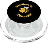Cita Motivacional Bee Believe In Yourself para Estudiantes PopSockets PopGrip para MagSafe