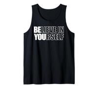 Cita Motivacional Believe In Yourself Inspiración Positiva Camiseta sin Mangas