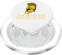 Cita Motivacional de Esparta clásica de la Historia Griega Antigua PopSockets PopGrip para MagSafe