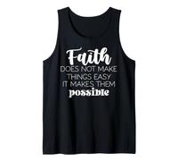 Cita Motivacional de Fe y Afirmación Positiva Camiseta sin Mangas