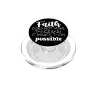 Cita Motivacional de Fe y Afirmación Positiva PopSockets PopGrip para MagSafe
