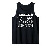 Cita Motivacional de Gracia y Verdad Juan 1:14 Camiseta sin Mangas