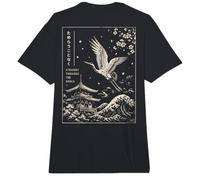 Cita Motivacional de la Onda de la Pagoda de Sakura de la grúa Japonesa Comfort Colors Adult Heavyweight T-Shirt
