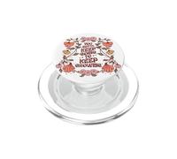 Cita Motivacional Diseño Floral Sigue Creciendo PopSockets PopGrip para MagSafe
