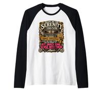 Cita Motivacional Divertida de Grant Me The Serenity Design Life Camiseta Manga Raglan