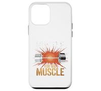 Cita motivacional Hustle For The Muscle Carcasa para iPhone 12 mini
