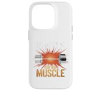 Cita motivacional Hustle For The Muscle Carcasa para iPhone 14 Pro