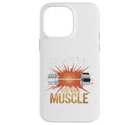Cita motivacional Hustle For The Muscle Carcasa para iPhone 14 Pro Max