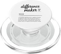 Cita Motivacional Inspiradora De Difference Maker PopSockets PopGrip para MagSafe