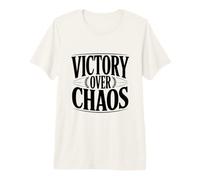 Cita Motivacional inspiradora de Victoria sobre el Caos Camiseta Premium