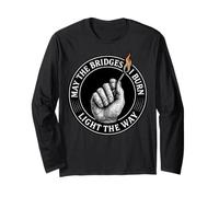Cita Motivacional May The Bridges I Burn Light The Way Manga Larga
