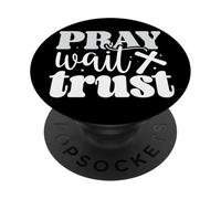 Cita Motivacional: Ora, Espera y Confía PopSockets PopGrip Adhesivo