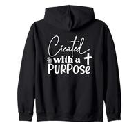 Cita Motivacional para Crecer con Propósito Sudadera con Capucha