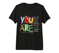 Cita Motivacional para niños You Are Smart Brave Strong Kind Camiseta Premium