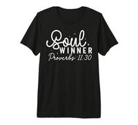 Cita Motivacional Proverbios 11:30 para Ganadores de Almas Camiseta Premium