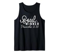 Cita Motivacional Proverbios 11:30 para Ganadores de Almas Camiseta sin Mangas