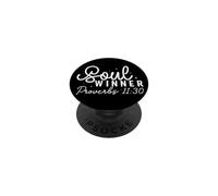 Cita Motivacional Proverbios 11:30 para Ganadores de Almas PopSockets PopGrip Adhesivo