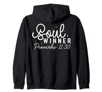 Cita Motivacional Proverbios 11:30 para Ganadores de Almas Sudadera con Capucha