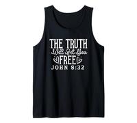Cita Motivacional sobre la Verdad y la Libertad Camiseta sin Mangas