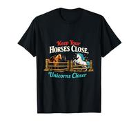 Cita Occidental Divertida del Unicornio Ecuestre Wrangler Camiseta