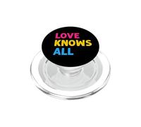 Cita Pansexual Love Knows All PopSockets PopGrip para MagSafe