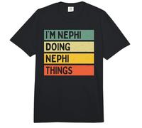 Cita Personalizada Divertida I'm Nephi Doing Nephi Things Comfort Colors Adult Heavyweight T-Shirt