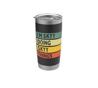 Cita personalizada divertida I'm Skyy Doing Skyy Things Vaso térmico de acero inoxidable de doble pared