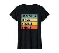 Cita Personalizada Divertida I'm Yeshua Doing Yeshua Things Camiseta gráfica económica, Mujer, Negro, XL