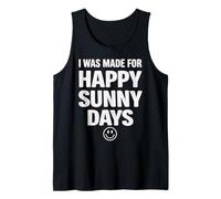 Cita Positiva audaz Feliz Verano estética Cara Sonriente Camiseta sin Mangas