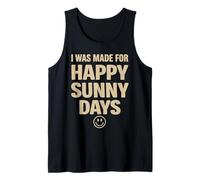 Cita Positiva audaz Feliz Verano estética Cara Sonriente Camiseta sin Mangas