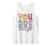 Cita Positiva de Amor Propio, Bonito gráfico de Ojos de corazón y Cara Feliz Camiseta sin Mangas