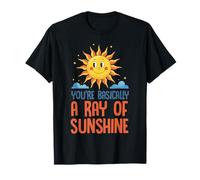 Cita Positiva de Eres un Rayo de Sol, un Sol Sonriente Camiseta