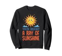 Cita Positiva de Eres un Rayo de Sol, un Sol Sonriente Sudadera