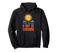 Cita Positiva de Eres un Rayo de Sol, un Sol Sonriente Sudadera con Capucha
